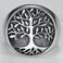 JUDE Jude Jewelers Stainless Steel Tree of Life Round Signet Ring Silver 7