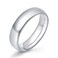 KAMASATO 6mm Stainless Steel Ring for Men High Polish Plain Dome Silver Wedding Band Comfort Fit Size 6