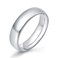 KAMASATO 6mm Stainless Steel Ring for Men High Polish Plain Dome Silver Wedding Band Comfort Fit Size 6