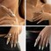 LARVOVUE Gothic Armor Full Joint Ring for Men Women Punk Cool Cosplay Party Knuckle Joint Finger Rings Silver 2 Style