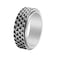 Nanafast Dragon Scale Anxiety Ring for Men Cool Stainless Steel Snake Dragon Scales Spinner Rings Fidget Ring Mens Ring GiftSilver9