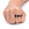 OIDIMS Personalized 8mm Evil Eye Spinner Rings for Men Stainless Steel Fidget Rings Black Band Wedding Ring Knuckle Pyramid Evil Eye Rings Dad Vintage Jewelry Gift Comfort Fit 7