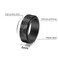 OIDIMS Personalized 8mm Evil Eye Spinner Rings for Men Stainless Steel Fidget Rings Black Band Wedding Ring Knuckle Pyramid Evil Eye Rings Dad Vintage Jewelry Gift Comfort Fit 7