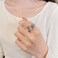 POYAMUSE Cool Thai Silver Tiger Tail Wrap Ring for Men Adjustable Open Designsilver