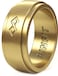 Rinfit Silicone Rings for Men 9mm Wide 2mm Thick Mens Rubber Wedding Bands Infinity Silicone Rings for Him Patented Design Gold Size 12