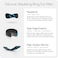 Rinfit Silicone Rings for Men 9mm Wide 2mm Thick Mens Rubber Wedding Bands Infinity Silicone Rings for Him Patented Design Gold Size 12