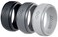 Rinfit Silicone Rings for Men 9mm Wide 2mm Thick Mens Rubber Wedding Bands Infinity Silicone Rings for Him Patented Design Pack D Size 7