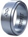 Rinfit Silicone Rings for Men 9mm Wide 2mm Thick Mens Rubber Wedding Bands Infinity Silicone Rings for Him Patented Design Silver Size 12