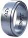 Rinfit Silicone Rings for Men 9mm Wide 2mm Thick Mens Rubber Wedding Bands Infinity Silicone Rings for Him Patented Design Silver Size 12