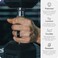 Rinfit Silicone Rings for Men 9mm Wide 2mm Thick Mens Silicone Wedding Bands Step Edge Rubber Ring for Sports Workout Patented Design Black Size 11