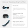 Rinfit Silicone Rings for Men 9mm Wide 2mm Thick Mens Silicone Wedding Bands Step Edge Rubber Ring for Sports Workout Patented Design Black Size 9
