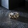 SINLEO Mens Stainless Steel Solid Link Chain Statement Ring Hip Hop Watch Band Design Silver Gold Size 11