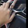sovesi Snake Rings for Women Silver Snake Punk Vintage Ring for Men Adjustable Black Ring 2PCS