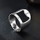 tenghong2021 Stainless Steel Biker Bottle Opener Finger Ring for Men Women Creative Beer Bar Tool JewelrySilver 7