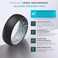 ThunderFit Mens Air Groove 78mm Wide 18mm Thick Silicone Rings Variety Multipack 17