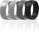 ThunderFit Mens Patterned Silicone Rings 8mm Wide 22mm Thick Rubber BandsVariety Multipack 147