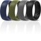 ThunderFit Mens Patterned Silicone Rings 8mm Wide 22mm Thick Rubber BandsVariety Multipack 147