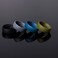 ThunderFit Mens Patterned Silicone Rings 8mm Wide 22mm Thick Rubber BandsVariety Multipack 147