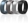 ThunderFit Mens Patterned Silicone Rings 8mm Wide 22mm Thick Rubber BandsVariety Multipack 147