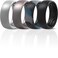 ThunderFit Mens Patterned Silicone Rings 8mm Wide 22mm Thick Rubber BandsVariety Multipack 147
