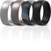 ThunderFit Mens Patterned Silicone Rings 8mm Wide 22mm Thick Rubber BandsVariety Multipack 147