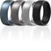 ThunderFit Mens Patterned Silicone Rings 8mm Wide 22mm Thick Rubber BandsVariety Multipack 147