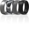 ThunderFit Mens Patterned Silicone Rings 8mm Wide 22mm Thick Rubber BandsVariety Multipack 147