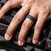 ThunderFit Mens Patterned Silicone Rings 8mm Wide 22mm Thick Rubber BandsVariety Multipack 147