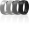 ThunderFit Mens Patterned Silicone Rings 8mm Wide 22mm Thick Rubber BandsVariety Multipack 147