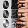 ThunderFit Mens Silicone Rings 10mm Wide 25mm Thick Rubber Bands Breathable Variety Multipack 110