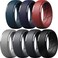 ThunderFit Mens Silicone Rings 10mm Wide 25mm Thick Rubber Bands Breathable Variety Multipack 110
