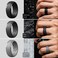 ThunderFit Mens Silicone Rings 10mm Wide 25mm Thick Rubber Bands Breathable Variety Multipack 110