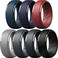 ThunderFit Mens Silicone Rings 10mm Wide 25mm Thick Rubber Bands Breathable Variety Multipack 110