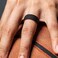 ThunderFit Silicone Wedding Rings for Men 2 Layers Round Rubber Engagement Bands 87mm Wide 2mm Thick 14710 Variety Multipack BlackOrange 758 182mm