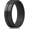 ThunderFit Silicone Wedding Rings For Men Beveled Brushed Top Edges 635mm Wide 2mm Thick 147 Variety Multipacks 1 Ring 9510 198mm
