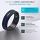 ThunderFit Silicone Wedding Rings for Men Brushed Top Middle Engraved Line Rubber Engagement Bands 82mm Wide 25mm Thick 1467 Variety Multipack Pack A Size 11512 2130mm