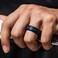 ThunderFit Silicone Wedding Rings for Men Brushed Top Middle Engraved Line Rubber Engagement Bands 82mm Wide 25mm Thick 1467 Variety Multipack Pack A Size 11512 2130mm