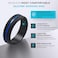 ThunderFit Silicone Wedding Rings for Men Brushed Top Middle Engraved Line Rubber Engagement Bands 82mm Wide 25mm Thick 1467 Variety Multipack Pack A Size 9510 1980mm
