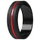 ThunderFit Silicone Wedding Rings for Men Brushed Top Middle Engraved Line Rubber Engagement Bands 82mm Wide 25mm Thick 1467 Variety Multipack Pack B Size 758 1820mm