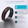 ThunderFit Silicone Wedding Rings for Men Brushed Top Middle Engraved Line Rubber Engagement Bands 82mm Wide 25mm Thick 1467 Variety Multipack Pack B Size 758 1820mm