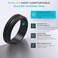 ThunderFit Silicone Wedding Rings for Men Brushed Top Middle Engraved Line Rubber Engagement Bands 82mm Wide 25mm Thick 1467 Variety Multipack Pack J Size 9510 1980mm