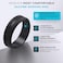 ThunderFit Silicone Wedding Rings for Men Brushed Top Middle Engraved Line Rubber Engagement Bands 82mm Wide 25mm Thick 1467 Variety Multipack Pack J Size 9510 1980mm