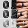 ThunderFit Silicone Wedding Rings for Men Rubber Engagement Bands 87mm Wide 25mm Thick 12345671216 Variety Multipack Pack A Size 9510 198mm