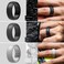 ThunderFit Silicone Wedding Rings for Men Rubber Engagement Bands 87mm Wide 25mm Thick 12345671216 Variety Multipack Pack A Size 9510 198mm