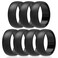 ThunderFit Silicone Wedding Rings for Men Rubber Engagement Bands 87mm Wide 25mm Thick 12345671216 Variety Multipack Pack B Size 657 173mm