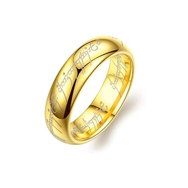 Todenb Gold Stainless Steel Magic Ring for Men 11 Gold