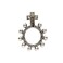 Venerare Crucifixion Rosary Ring Silver Oxidized Double Sided Single Ring