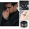 yfstyle 4PCS Stainless Steel Rings for Men Wedding Ring Cool Simple Band Rings for Men Black Plated Matte Finish Stackable Bands Rings Size 612black set6