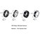 yfstyle 4PCS Stainless Steel Rings for Men Wedding Ring Cool Simple Band Rings for Men Black Plated Matte Finish Stackable Bands Rings Size 612black setA6