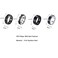 yfstyle 4PCS Stainless Steel Rings for Men Wedding Ring Cool Simple Band Rings for Men Black Plated Matte Finish Stackable Bands Rings Size 612black setA6